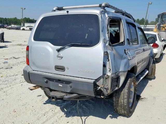 5N1ED28T63C628843 - 2003 NISSAN XTERRA XE SILVER photo 4