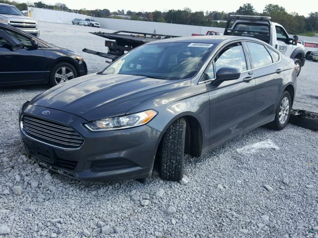 1FA6P0G72G5126646 - 2016 FORD FUSION S GRAY photo 2