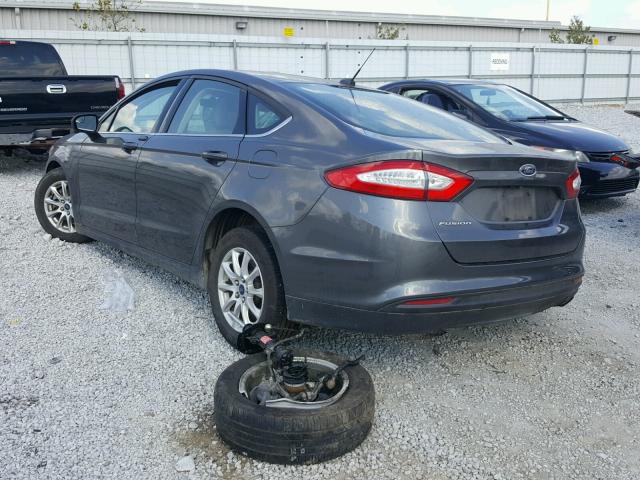 1FA6P0G72G5126646 - 2016 FORD FUSION S GRAY photo 3