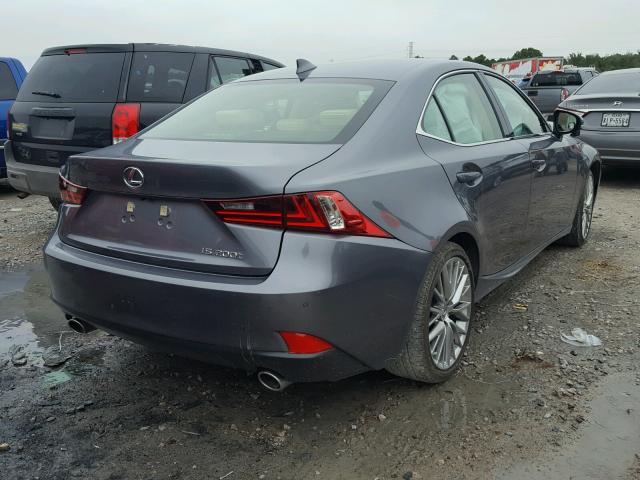 JTHBA1D21G5023614 - 2016 LEXUS IS 200T GRAY photo 4