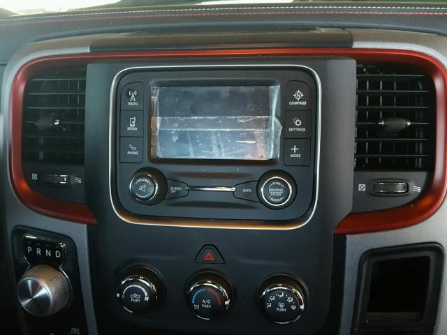 1C6RR7YT8GS406554 - 2016 RAM 1500 REBEL წითელი ფოტო 9