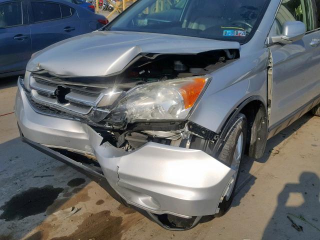 5J6RE4H76BL116459 - 2011 HONDA CR-V EXL SILVER photo 9