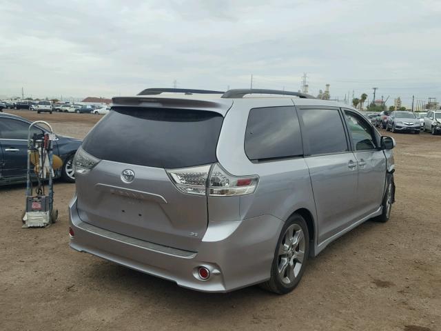 5TDXK3DC6BS138463 - 2011 TOYOTA SIENNA SPO GRAY photo 4