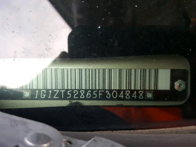 1G1ZT52865F304848 - 2005 CHEVROLET MALIBU LS 金色 照片 10