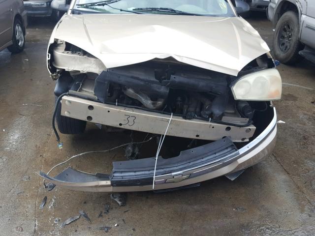 1G1ZT52865F304848 - 2005 CHEVROLET MALIBU LS 金色 照片 9