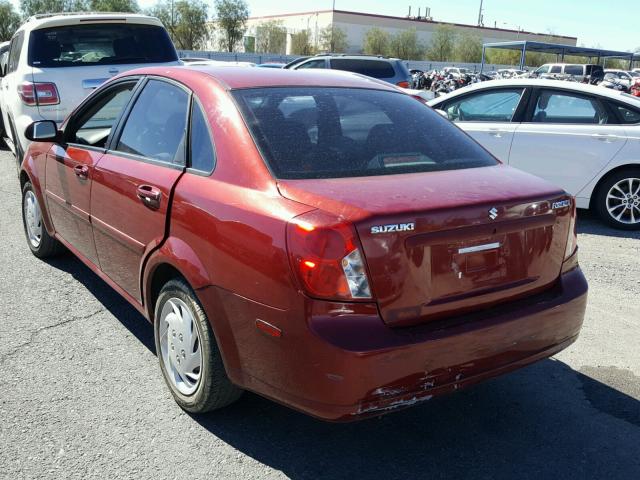 KL5JD56Z97K628736 - 2007 SUZUKI FORENZA BA RED photo 3