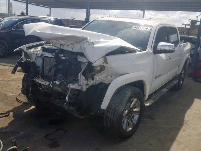 3TMGZ5AN8KM211524 - 2019 TOYOTA TACOMA DOU WHITE photo 2