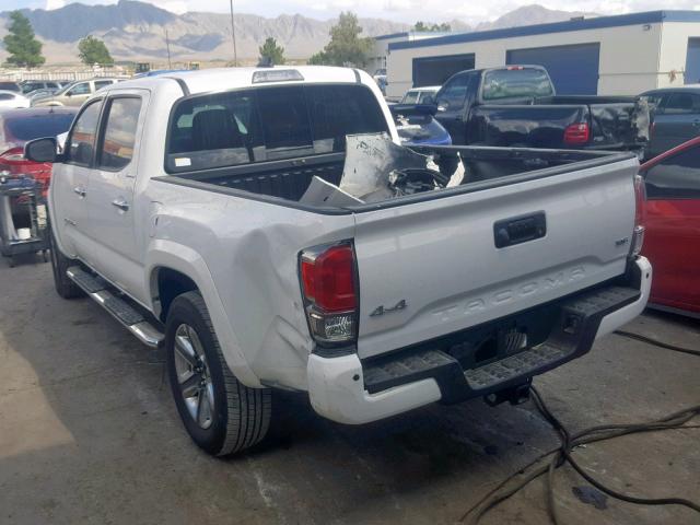 3TMGZ5AN8KM211524 - 2019 TOYOTA TACOMA DOU WHITE photo 3