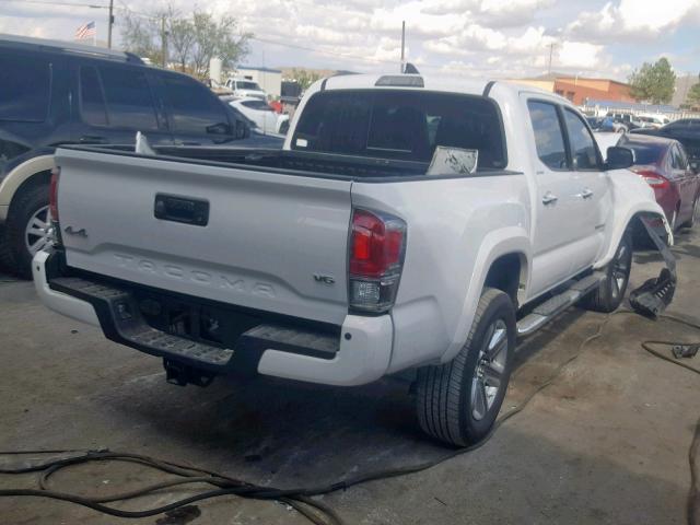 3TMGZ5AN8KM211524 - 2019 TOYOTA TACOMA DOU WHITE photo 4