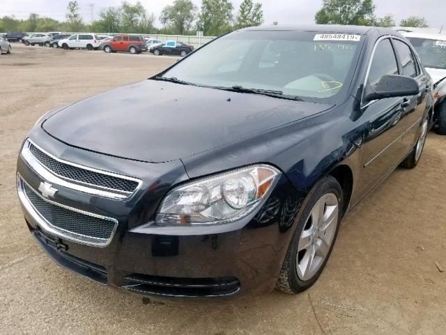 1G1ZB5E1XBF241122 - 2011 CHEVROLET MALIBU LS BLACK photo 2