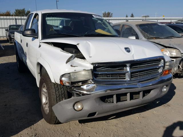 1D7HL48N54S750561 - 2004 DODGE DAKOTA QUA WHITE photo 1