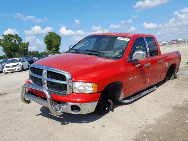 1D7HA18N63S251321 - 2003 DODGE RAM 1500 S RED photo 2