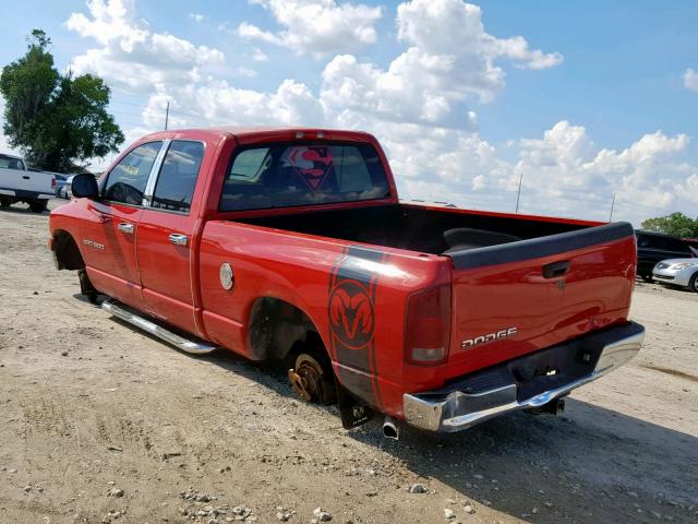 1D7HA18N63S251321 - 2003 DODGE RAM 1500 S RED photo 3