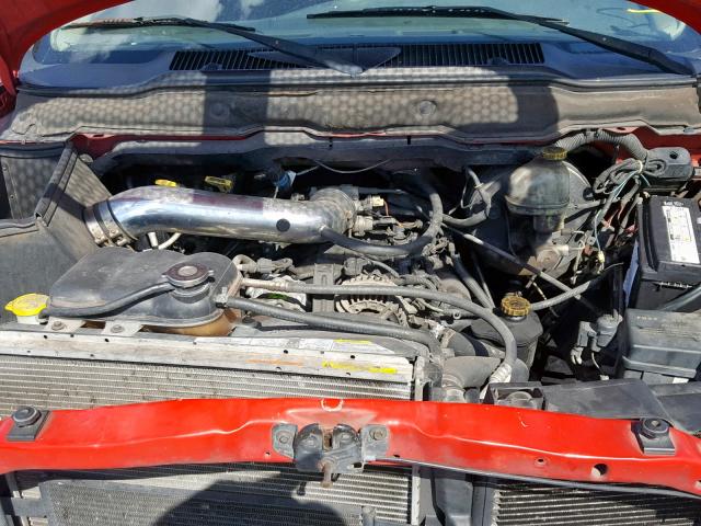 1D7HA18N63S251321 - 2003 DODGE RAM 1500 S RED photo 7