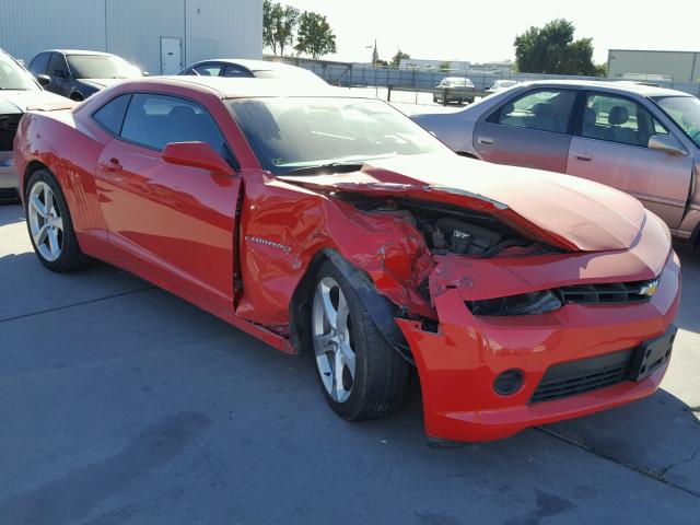 2G1FB1E36F9167743 - 2015 CHEVROLET CAMARO LS RED photo 1