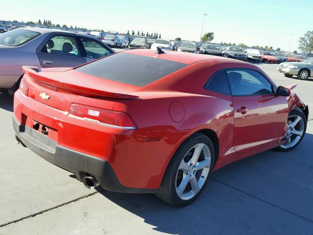 2G1FB1E36F9167743 - 2015 CHEVROLET CAMARO LS RED photo 4