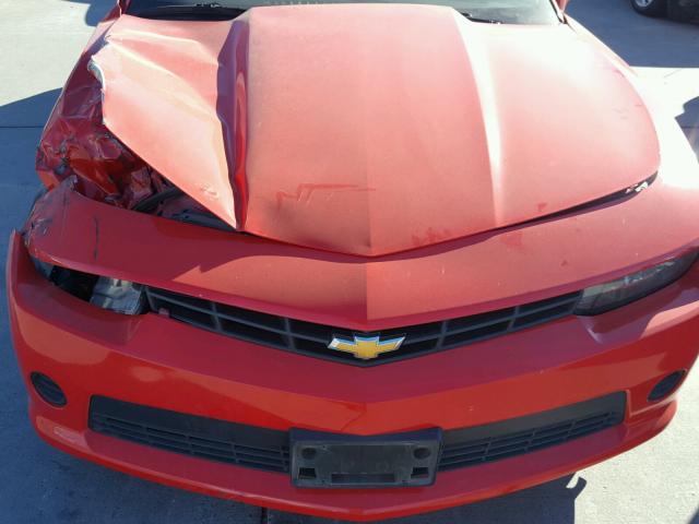 2G1FB1E36F9167743 - 2015 CHEVROLET CAMARO LS RED photo 7