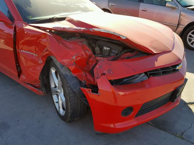 2G1FB1E36F9167743 - 2015 CHEVROLET CAMARO LS RED photo 9