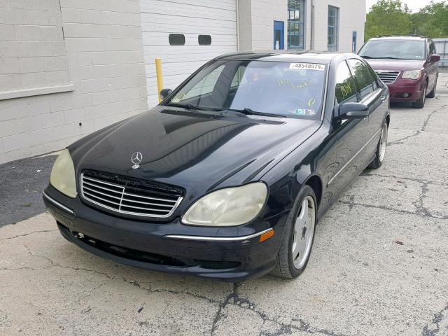 WDBNG75J42A232091 - 2002 MERCEDES-BENZ S 500 BLACK photo 2