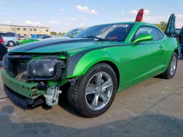 2G1FA1ED5B9137588 - 2011 CHEVROLET CAMARO LS GREEN photo 2