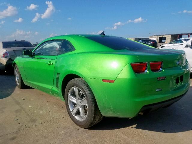 2G1FA1ED5B9137588 - 2011 CHEVROLET CAMARO LS GREEN photo 3