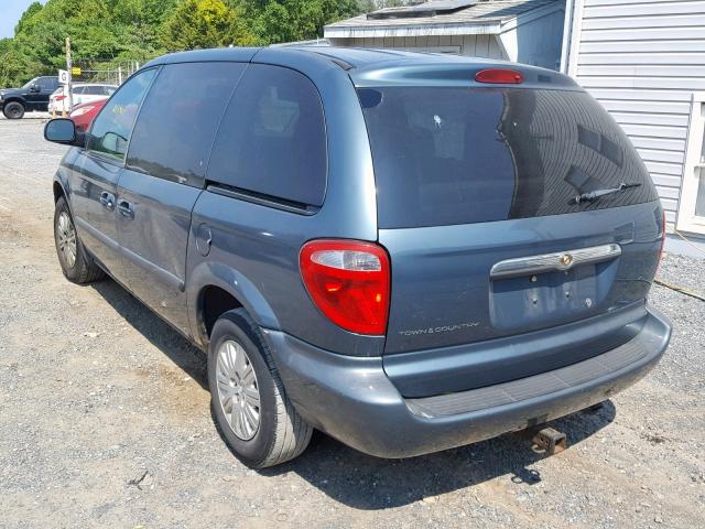 1A4GP45R96B594328 - 2006 CHRYSLER TOWN & COU BLUE photo 3