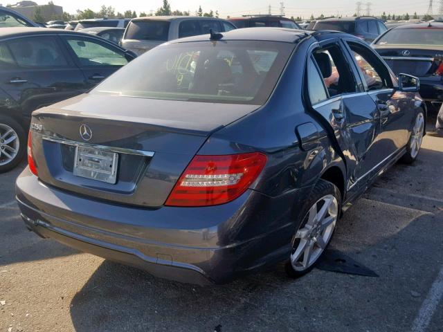 WDDGF4HB2DA780986 - 2013 MERCEDES-BENZ C 250 GRAY photo 4