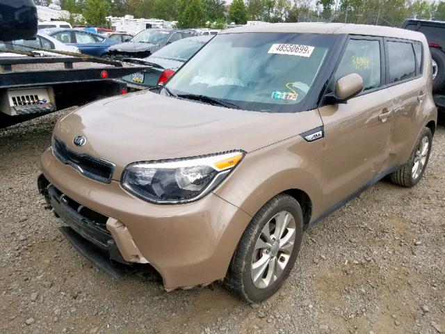 KNDJP3A51F7131563 - 2015 KIA SOUL + BROWN photo 2