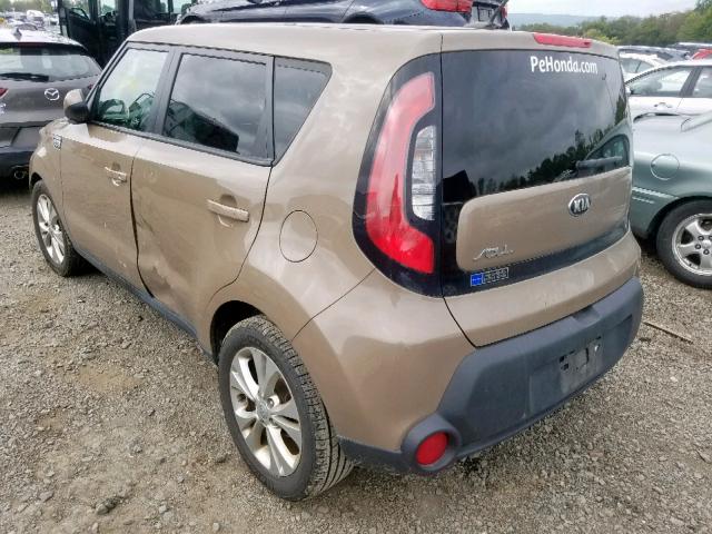 KNDJP3A51F7131563 - 2015 KIA SOUL + BROWN photo 3