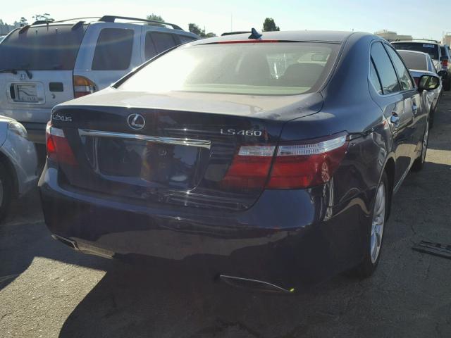 JTHBL46F585060582 - 2008 LEXUS LS 460 BLUE photo 4