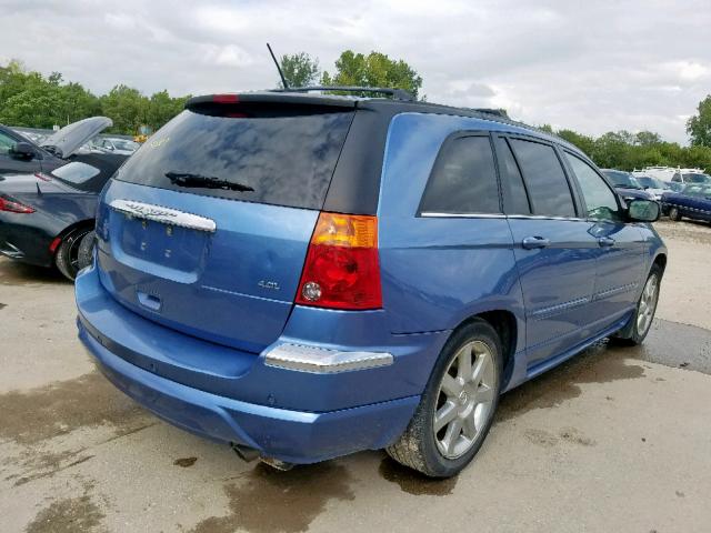 2A8GM78X87R208097 - 2007 CHRYSLER PACIFICA L BLUE photo 4