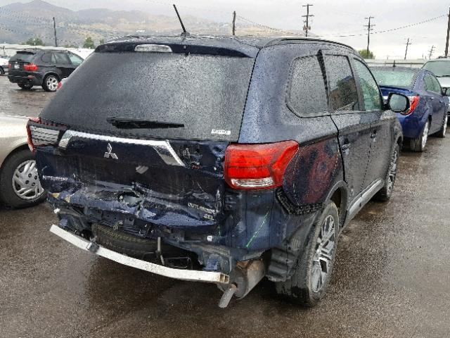 JA4AZ3A34GZ061940 - 2016 MITSUBISHI OUTLANDER BLUE photo 4