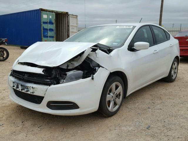 1C3CDFBB9GD667594 - 2016 DODGE DART SXT WHITE photo 2