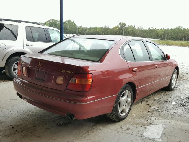 JT8BD68S8Y0091065 - 2000 LEXUS GS 300 RED photo 4