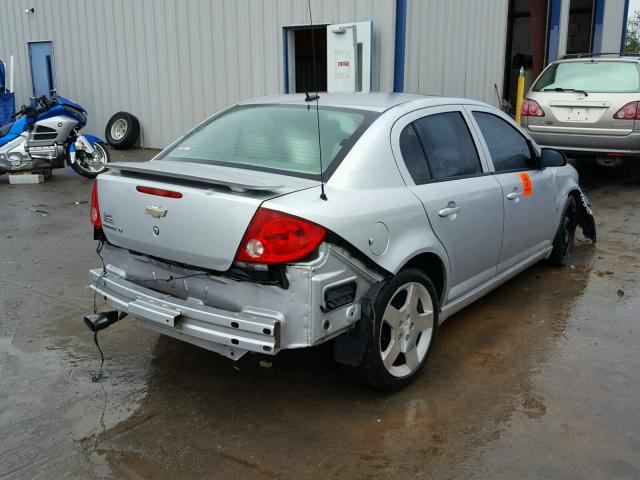 1G1AT58HX97175713 - 2009 CHEVROLET COBALT LT SILVER photo 4