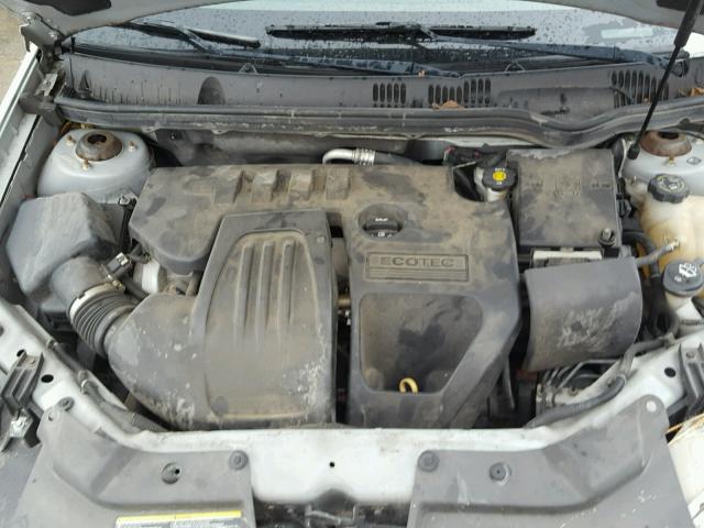 1G1AT58HX97175713 - 2009 CHEVROLET COBALT LT SILVER photo 7