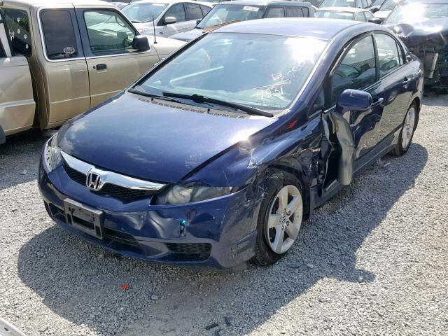 19XFA1F62AE059231 - 2010 HONDA CIVIC LX-S Կապույտ լուսանկար 2