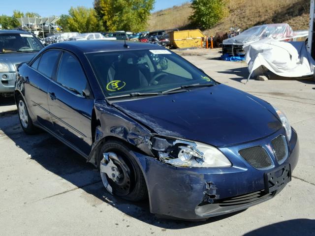 1G2ZF57B784200862 - 2008 PONTIAC G6 VALUE L BLUE photo 1