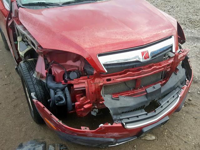 3GSALAE18AS592765 - 2010 SATURN VUE XE RED photo 9