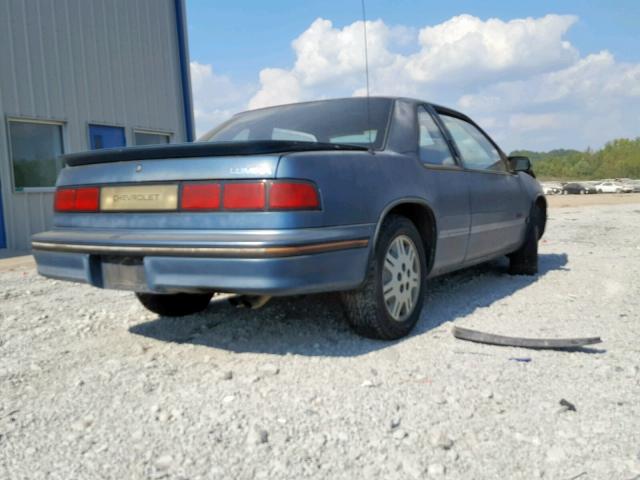 2G1WN14T8M9177633 - 1991 CHEVROLET LUMINA EUR BLUE photo 4