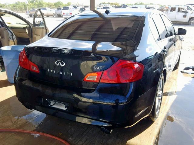 JN1DV6AP2BM601118 - 2011 INFINITI G25 BASE BLACK photo 4