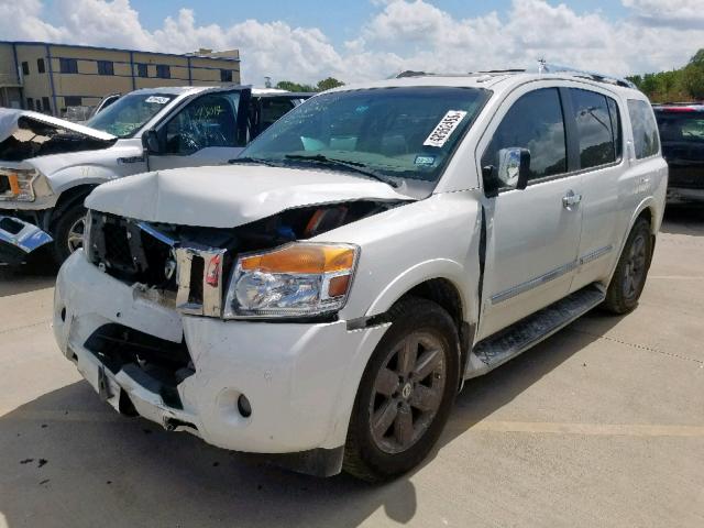 5N1BA0NF7DN615040 - 2013 NISSAN ARMADA PLA WHITE photo 2