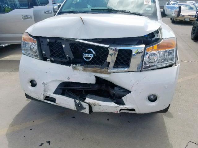 5N1BA0NF7DN615040 - 2013 NISSAN ARMADA PLA WHITE photo 9