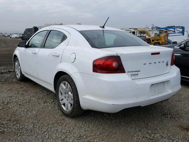 1B3BD4FB2BN587791 - 2011 DODGE AVENGER EX WHITE photo 3