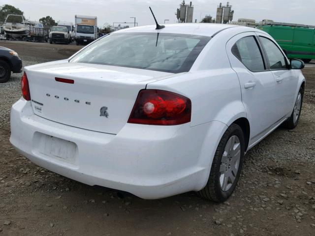 1B3BD4FB2BN587791 - 2011 DODGE AVENGER EX WHITE photo 4