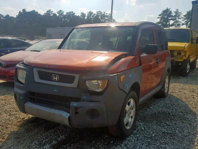 5J6YH18685L010964 - 2005 HONDA ELEMENT EX ORANGE photo 2