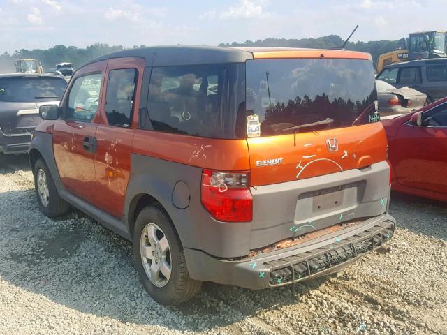 5J6YH18685L010964 - 2005 HONDA ELEMENT EX ORANGE photo 3