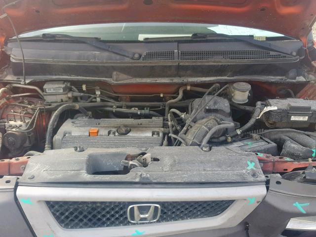 5J6YH18685L010964 - 2005 HONDA ELEMENT EX ORANGE photo 7