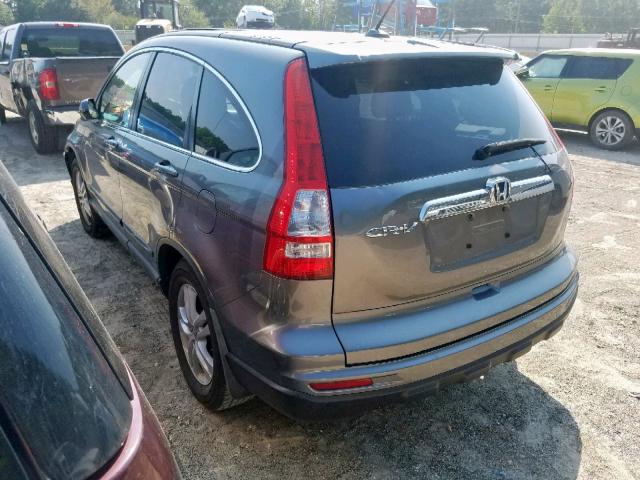 JHLRE3H79BC000286 - 2011 HONDA CR-V EXL GRAY photo 3