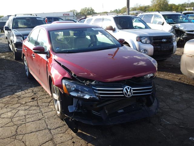 1VWAS7A34FC112515 - 2015 VOLKSWAGEN PASSAT S RED photo 1